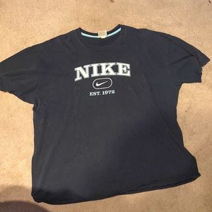 Blue Nike shirt